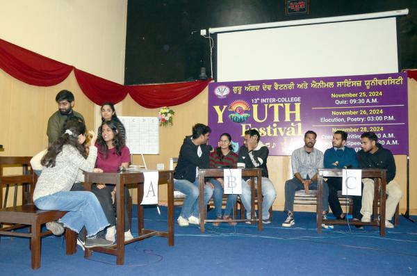 Quiz Competition on 25-11-2024 in 13th Youth Festival